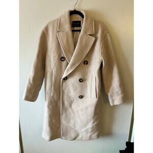 Massimo Dutti Mid-Length Wool Blend Coat